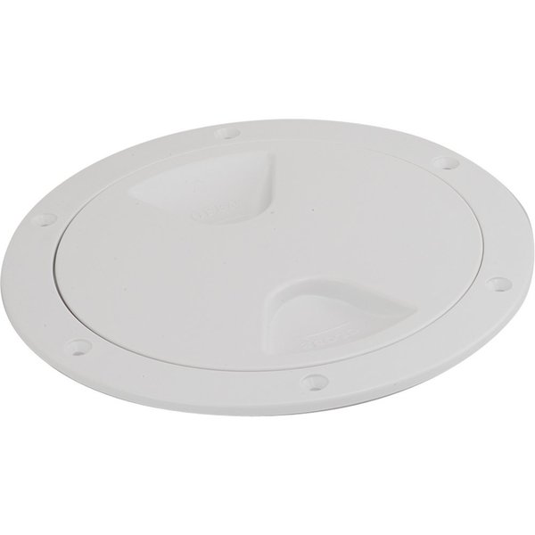 Sea-Dog Screw-Out Deck Plate - White - 4" 335740-1